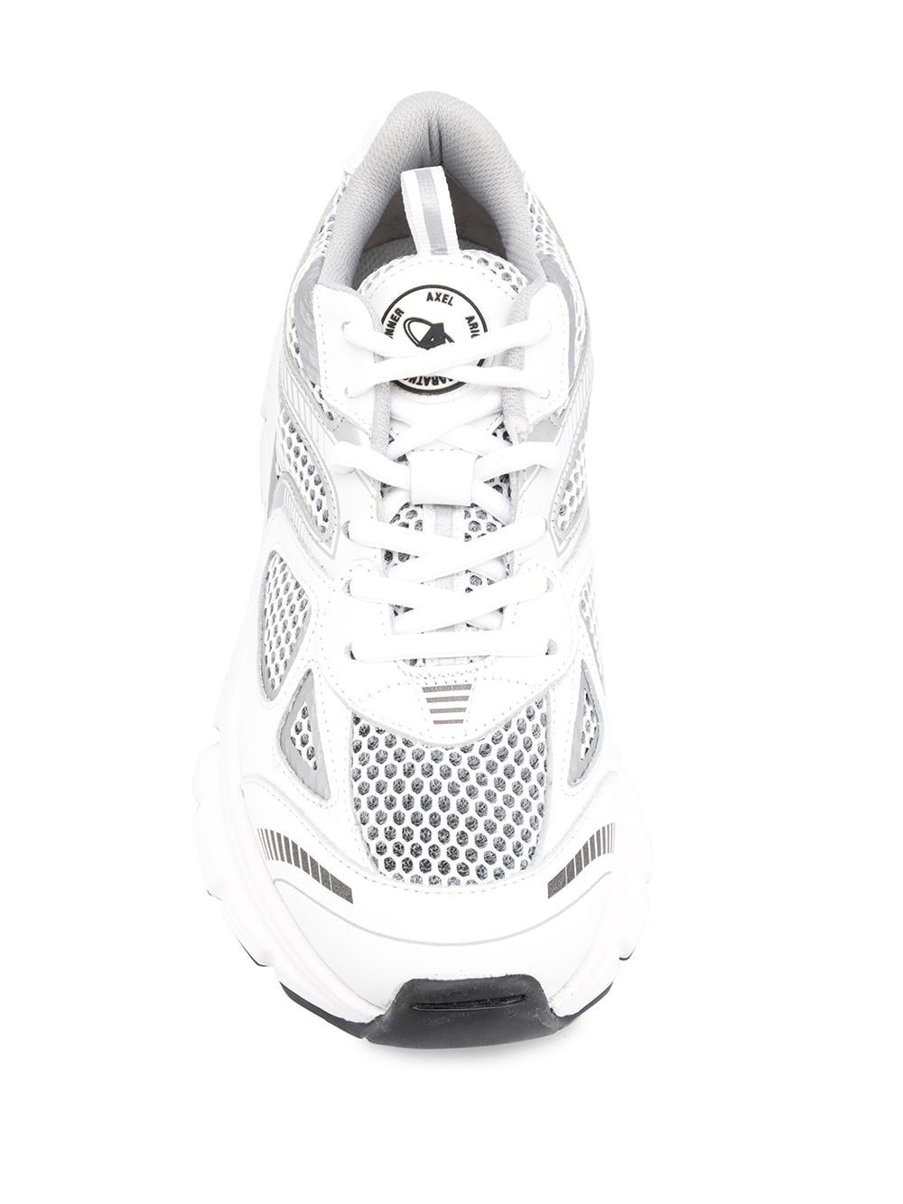 White and silver Marathon Runner low top sneakers women AXEL